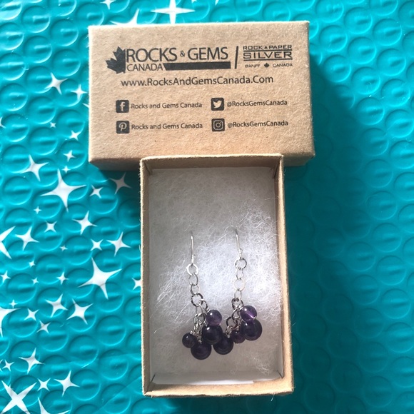 Rocks & Gems CAN Sterling Silver Amethyst Earrings - Picture 5 of 8